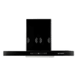 FABER SILENCIO 3D IND HC SC FL BK 90cm 1325m3/hr Ducted Auto Clean Wall Mounted Chimney with Touch Control Panel (Black)_1