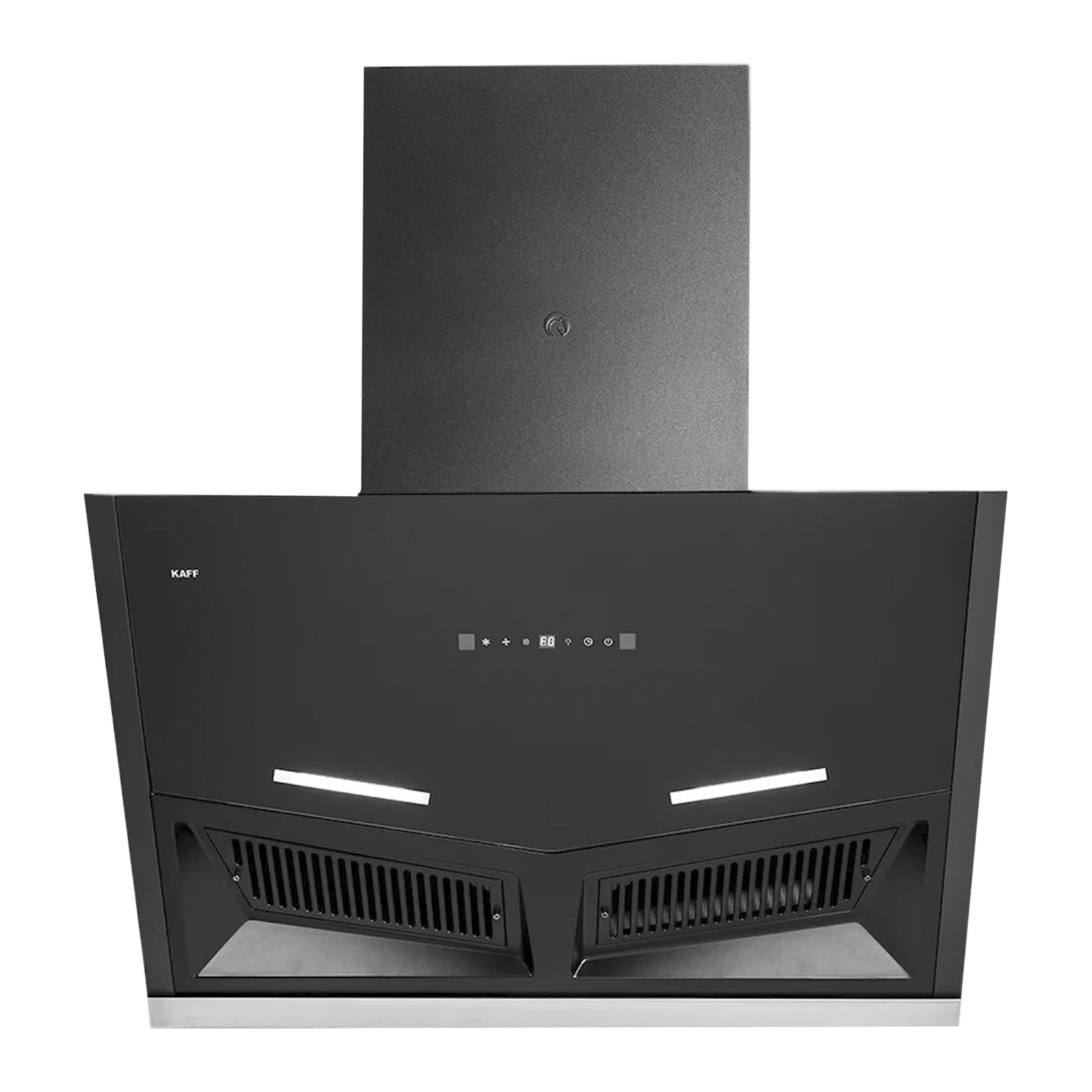 KAFF AIRFRAME SM DHC 90cm 1180m3/hr Ducted Auto Clean Wall Mounted Chimney with Digital Display (Black)