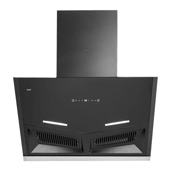 KAFF AIRFRAME SM DHC 90cm 1180m3/hr Ducted Auto Clean Wall Mounted Chimney with Digital Display (Black)_1