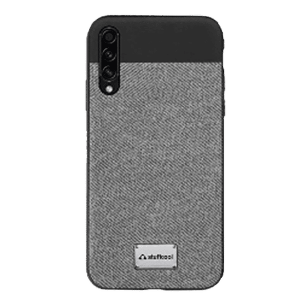 stuffcool Bon Leather Back Cover for SAMSUNG Galaxy A30s (Shock & Scratch Proof, Grey)_1