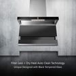 KAFF FALMARC DHC 90-A 90cm 1350m3/hr Ducted Auto Clean Wall Mounted Chimney with Touch & Gesture Control (Black)_4