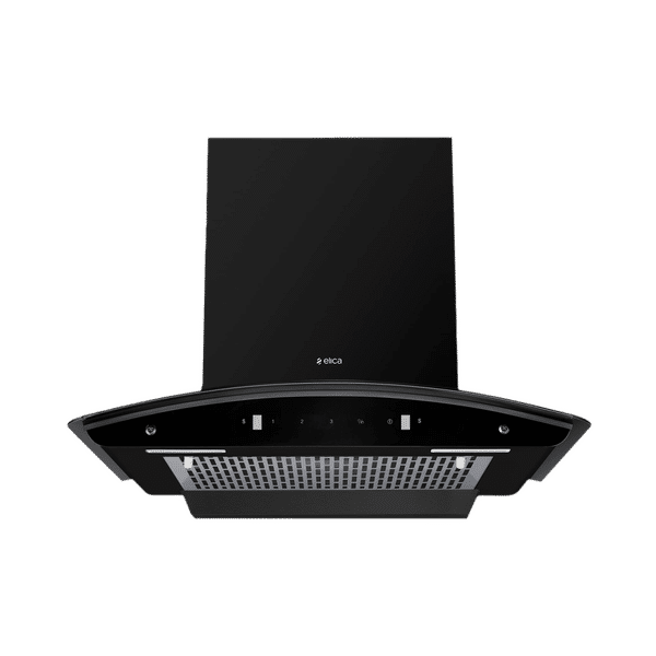 elica FL 600 SLIM HAC MS NERO 60cm 1200m3/hr Ducted Auto Clean Wall Mounted Chimney with Touch Control Panel (Black)_1