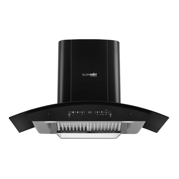 BLOWHOT Electra BAC MS 90cm 1200m3/hr Ducted Auto Clean Wall Mounted Chimney with Motion Sensor Gesture (Black)_1