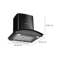 BLOWHOT Camellia BAC MS 60cm 1300m3/hr Ducted Auto Clean Wall Mounted Chimney with Motion Sensor Gesture (Black)_2