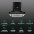 BLOWHOT Camellia BAC MS 60cm 1300m3/hr Ducted Auto Clean Wall Mounted Chimney with Motion Sensor Gesture (Black)_3