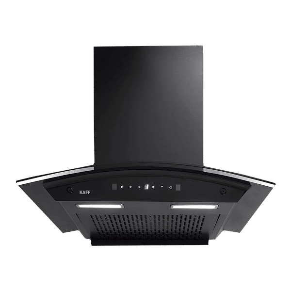 KAFF MAINZ DHC 90cm 1180m3/hr Ductless Auto Clean Wall Mounted Chimney with Thermostatic Touch Control Panel (Black)_1