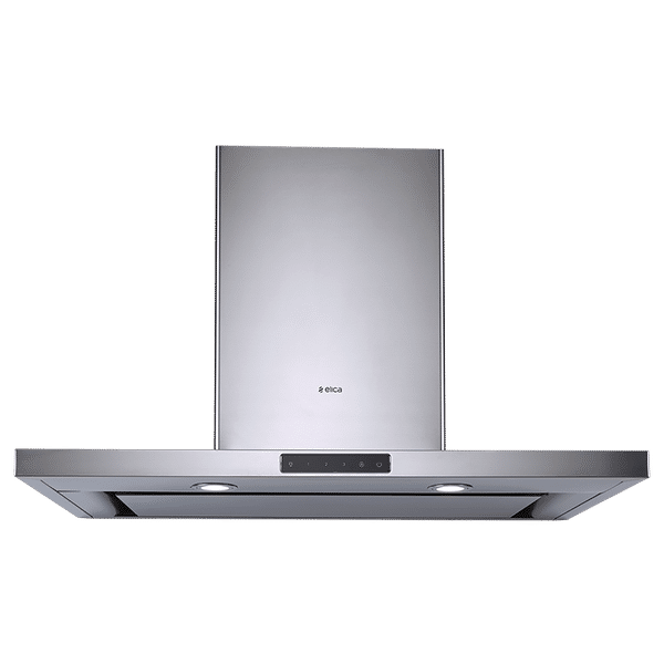elica SPOT H4 TRIM EDS HE LTW 90 T4V LED 90cm 1010m3/hr Ducted Wall Mounted Chimney with Deep Silence Technology (Black)_1