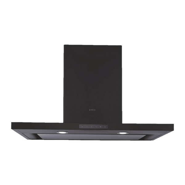 elica SPOT H4 TRIM EDS PLUS HE LTW 90 NE 90cm 1220m3/hr Ducted Wall Mounted Chimney with Low Noise (Black)_1