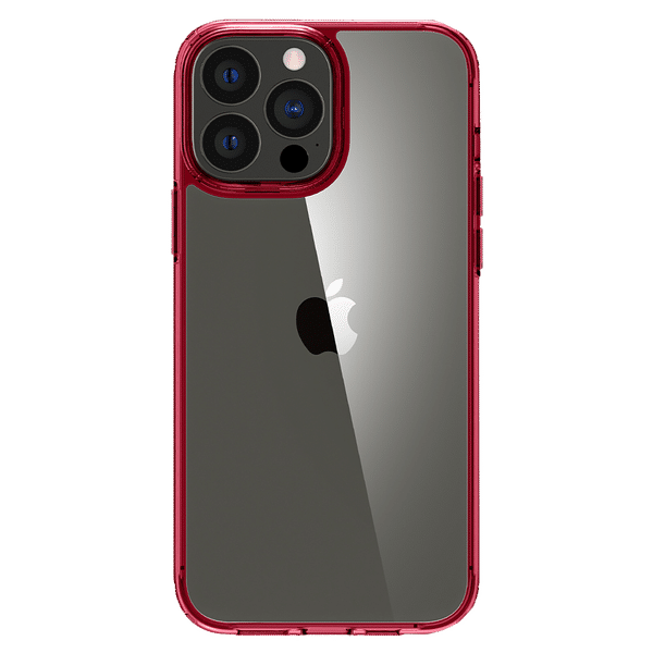 spigen Ultra Hybrid TPU Back Cover for Apple iPhone 13 Pro (Air Cushion Technology, Red Crystal)_1