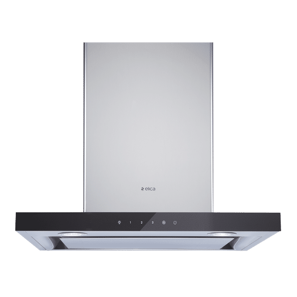 elica SPOT H4 PLUS HE LTW 60 T4V LED 60cm 1220m3/hr Ducted Wall Mounted Chimney with Touch Control (Black)_1