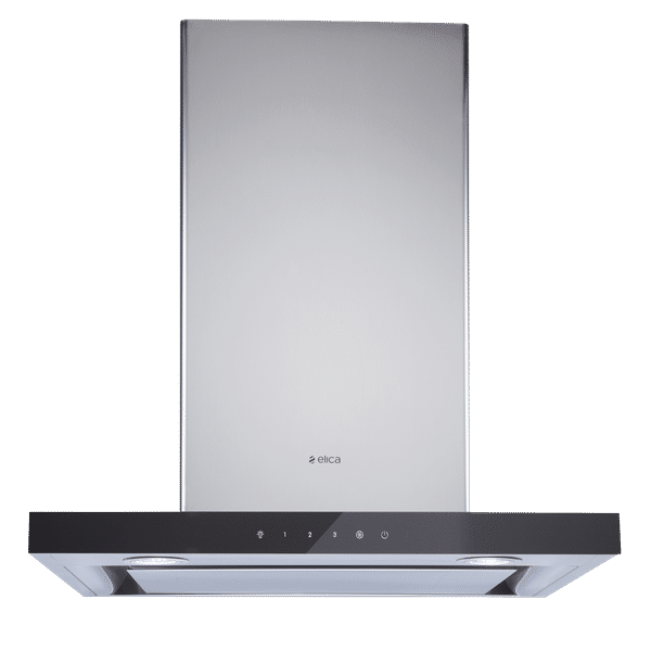 elica SPOT H4 EDS HE LTW 60 T4V LED 60cm 1010m3/hr Ducted Wall Mounted Chimney with Deep Silence Technology (Black)_1