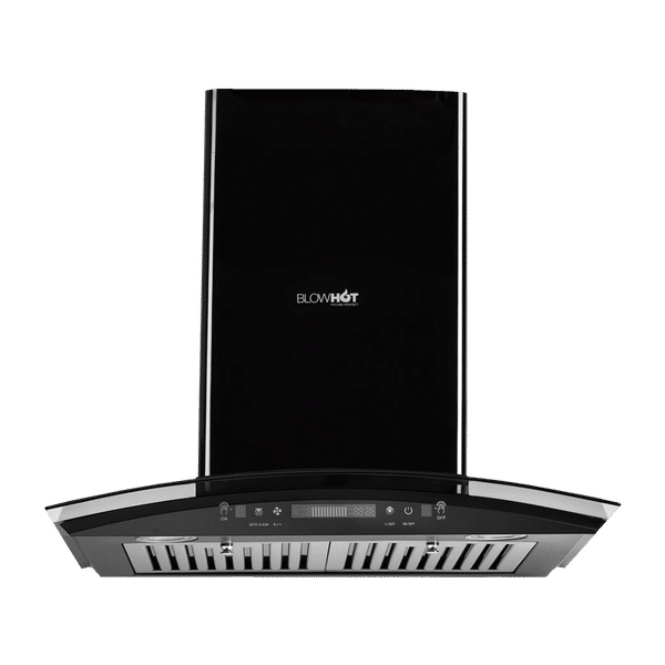 BLOWHOT Electra TAC MS 60cm 1200m3/hr Ducted Auto Clean Wall Mounted Chimney with Motion Sensor Gesture (Black)_1