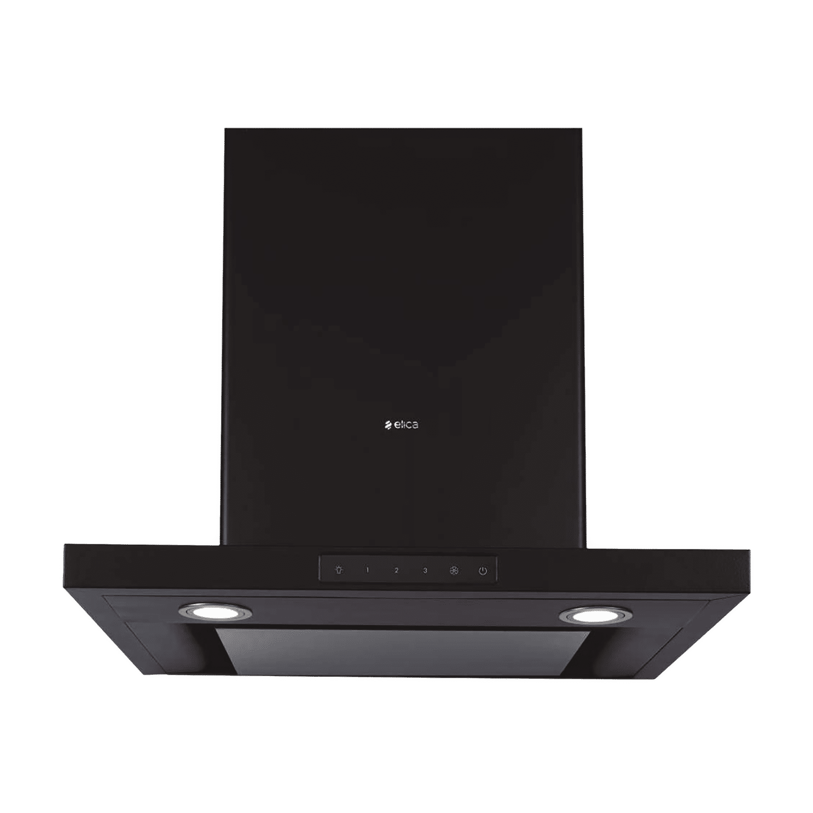 elica SPOT H4 EDS HE LTW 90 NERO T4V LED 90cm 1010m3/hr Ducted Wall Mounted Chimney with Touch Control (Black)