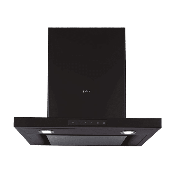 elica SPOT H4 EDS HE LTW 90 NERO T4V LED 90cm 1010m3/hr Ducted Wall Mounted Chimney with Touch Control (Black)_1