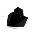 Crompton QuietPro 90cm 1710m3/hr Ducted Auto Clean Wall Mounted Chimney with Touch Control Panel (Midnight Black)_2