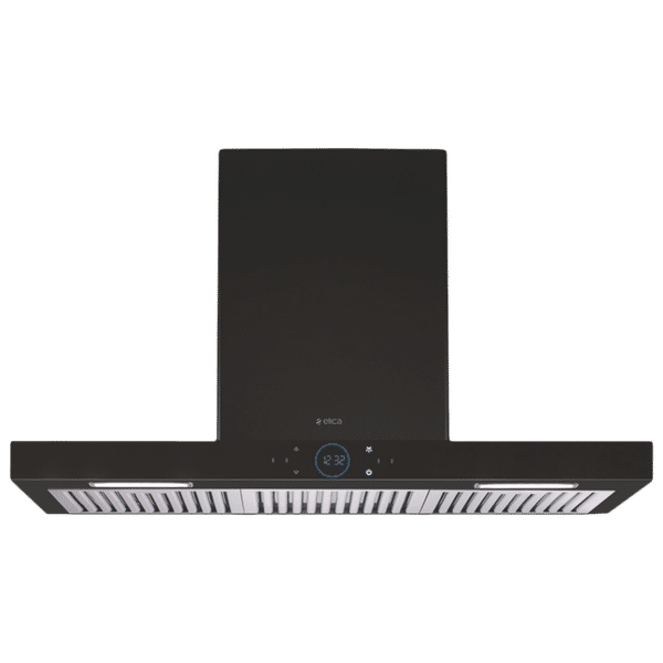elica ISMART SPOT H6 BF LTW 90 NERO 90cm Ductless Wall Mounted Chimney with Touch Control Panel (Black)_1