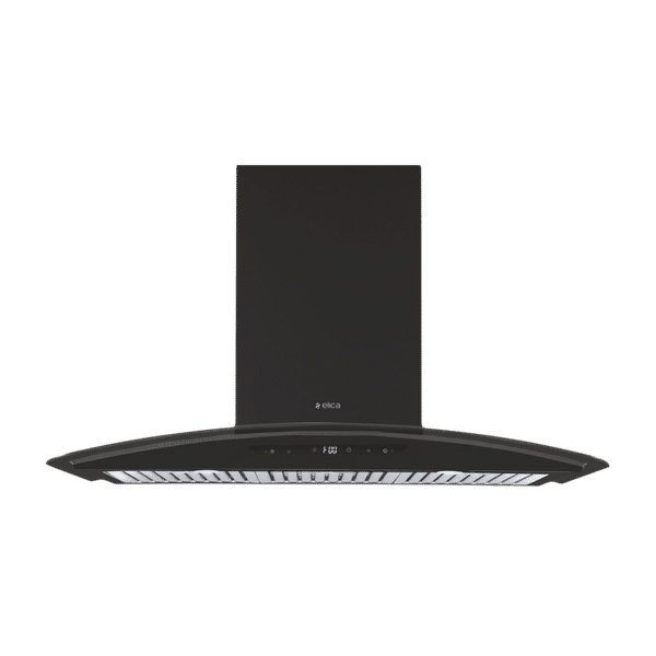 elica ISMART GLACE TRIM BF LTW 903 NERO 90cm Ductless Wall Mounted Chimney with Motion Sensor (Black)_1