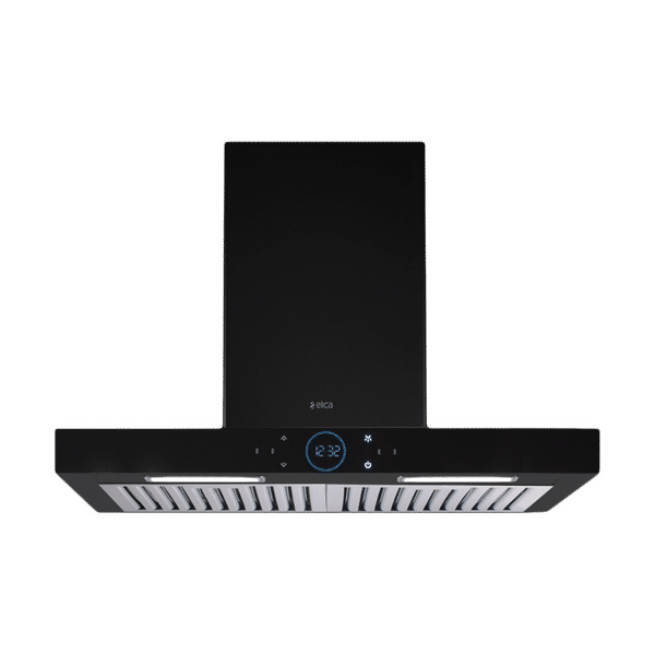 elica ISMART SPOT H6 BF LTW 60 NERO 60cm Ductless Wall Mounted Chimney with Touch Control Panel (Black)_1