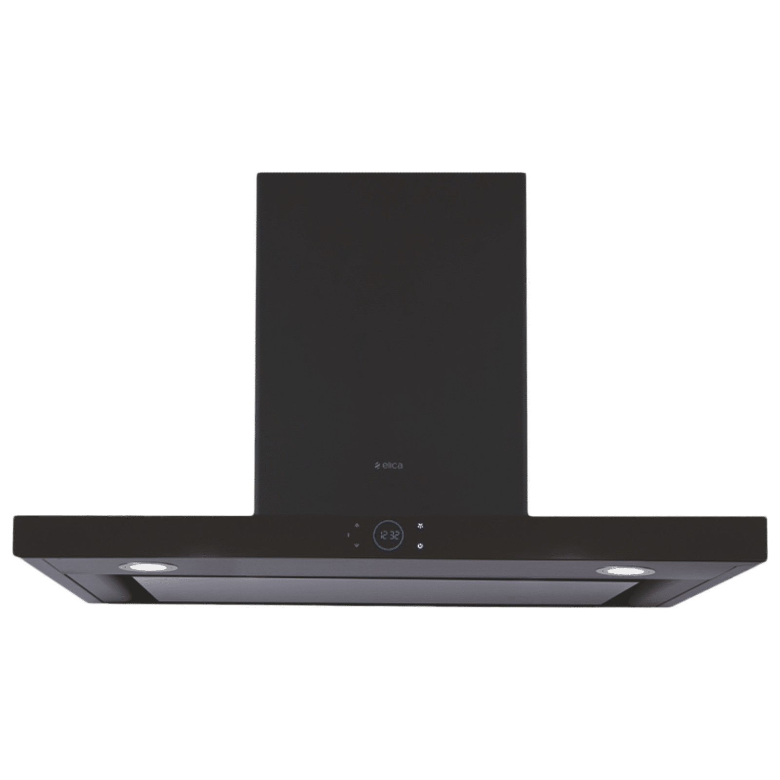 elica ISMART SPOT H6 EDS LTW 90 NERO 90cm Ducted Wall Mounted Chimney with Touch Control Panel (Black)