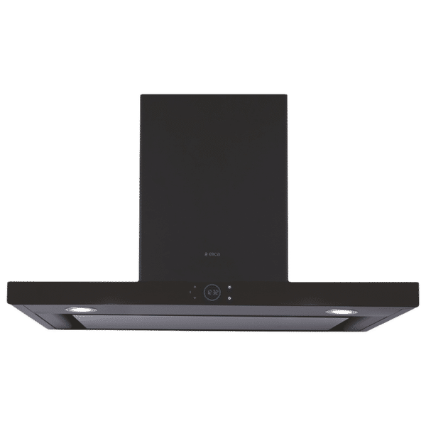 elica ISMART SPOT H6 EDS LTW 90 NERO 90cm Ducted Wall Mounted Chimney with Touch Control Panel (Black)_1