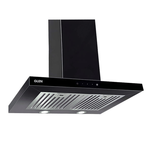 GLEN 6056 SX TS 60cm 1000m3/hr Ducted Wall Mounted Chimney with Touch Control Panel (Black)_1