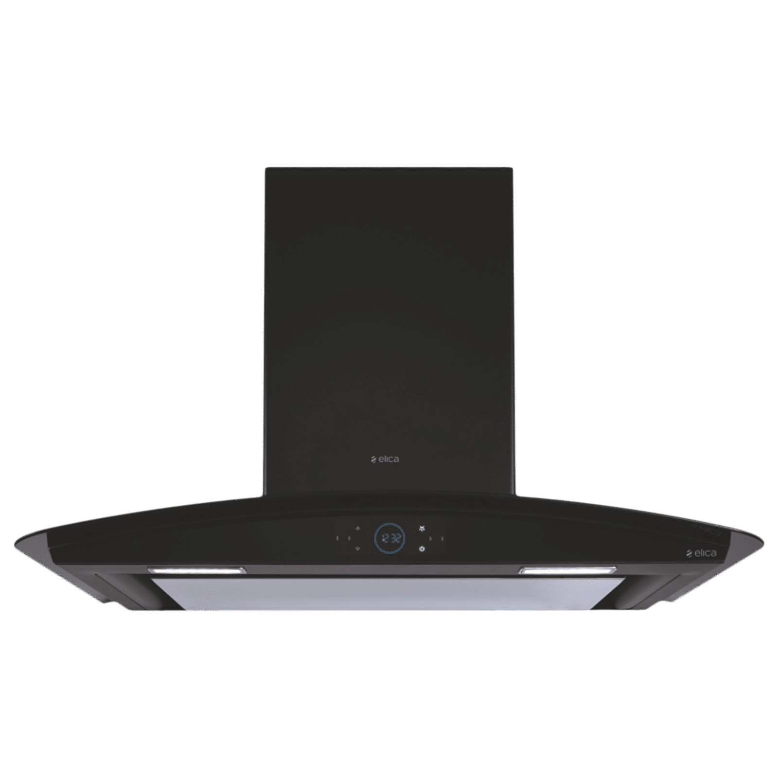 elica ISMART GLACE EDS LTW 90 NERO 90cm Ductless Wall Mounted Chimney with Motion Sensor (Black)