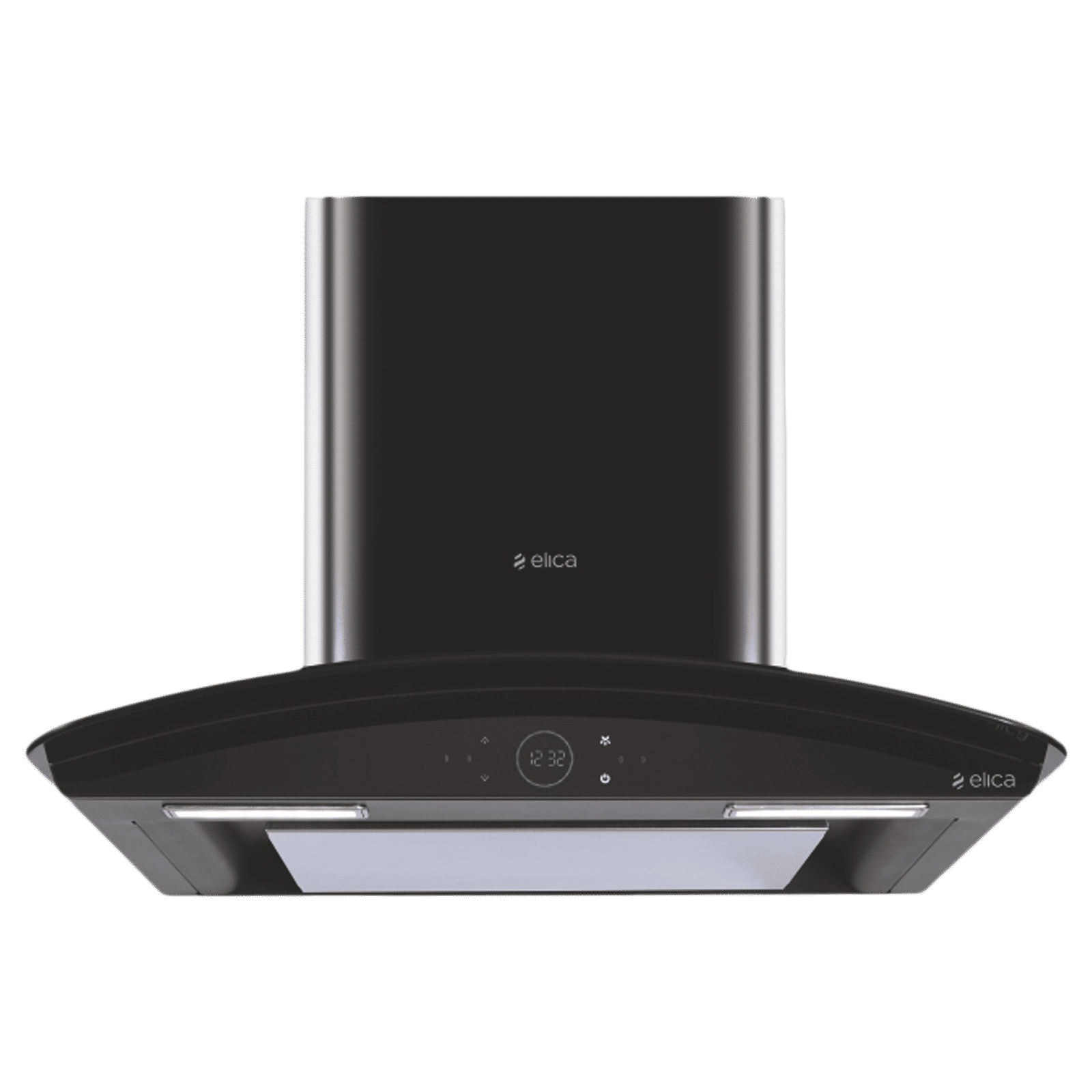 elica ISMART GLACE EDS LTW 60 NERO 60cm Ducted Wall Mounted Chimney with Motion Sensor (Black)