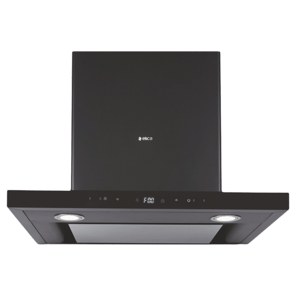 elica ISMART SPOT H4 EDS LTW 60 NERO 60cm Ducted Wall Mounted Chimney with Motion Sensor (Black)_1
