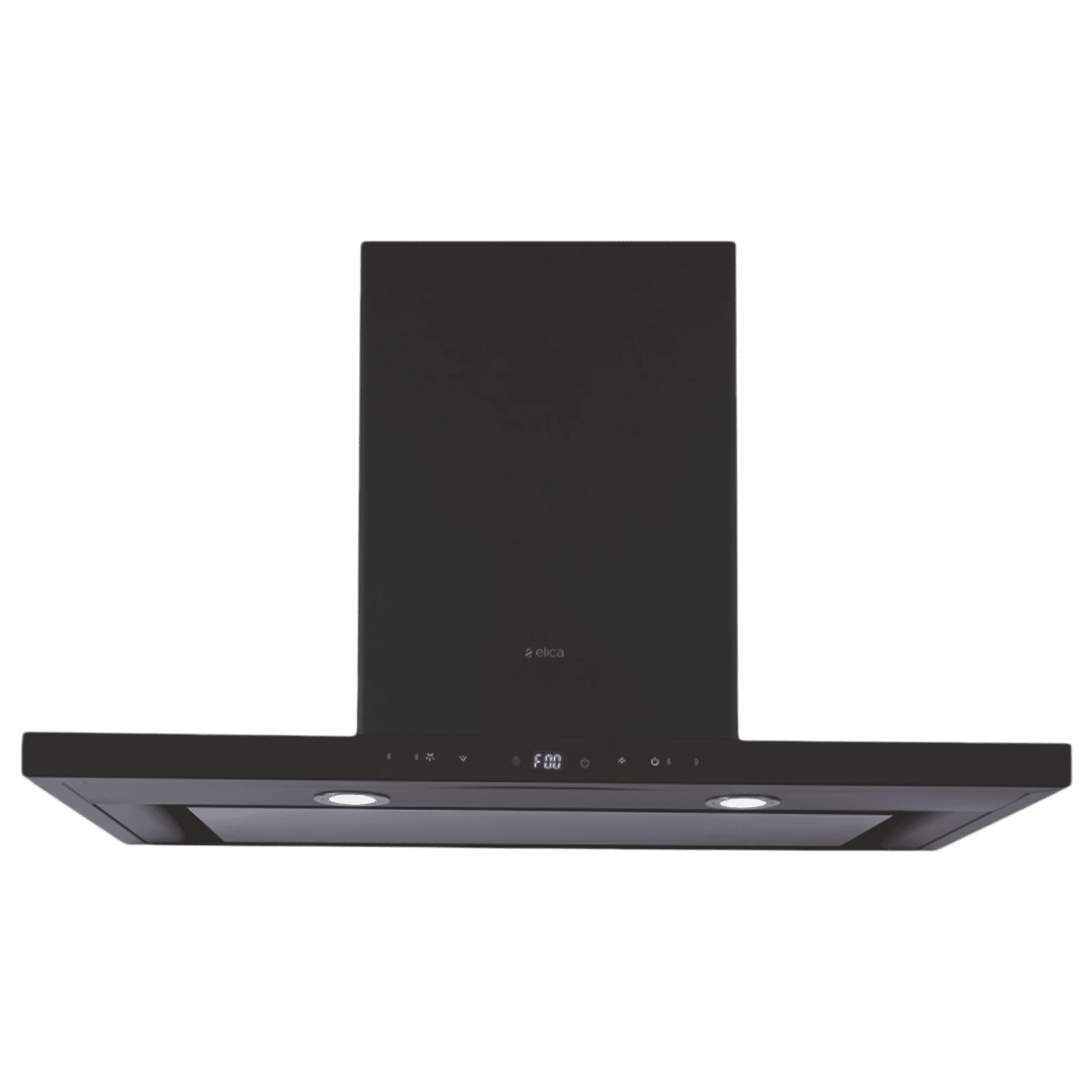 elica ISMART SPOT H4 EDS LTW 90 NERO 90cm Ducted Wall Mounted Chimney with Touch Control Panel (Black)