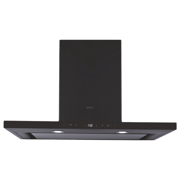 elica ISMART SPOT H4 EDS LTW 90 NERO 90cm Ducted Wall Mounted Chimney with Touch Control Panel (Black)_1