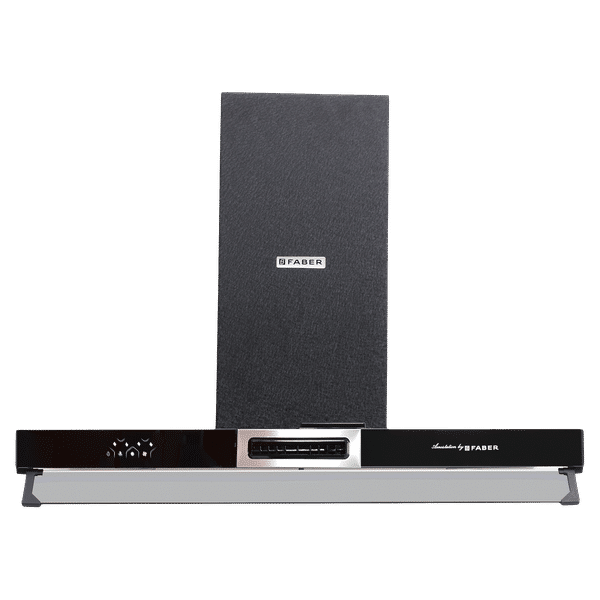FABER AEROSTATION SPARKLE PRO 3D AB TC 90cm 1095m3/hr Ducted Wall Mounted Chimney with Backlit Touch (Alligator Black)_1
