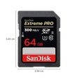 SanDisk Extreme Pro SDXC 64GB Class 10 300MB/s Memory Card_2