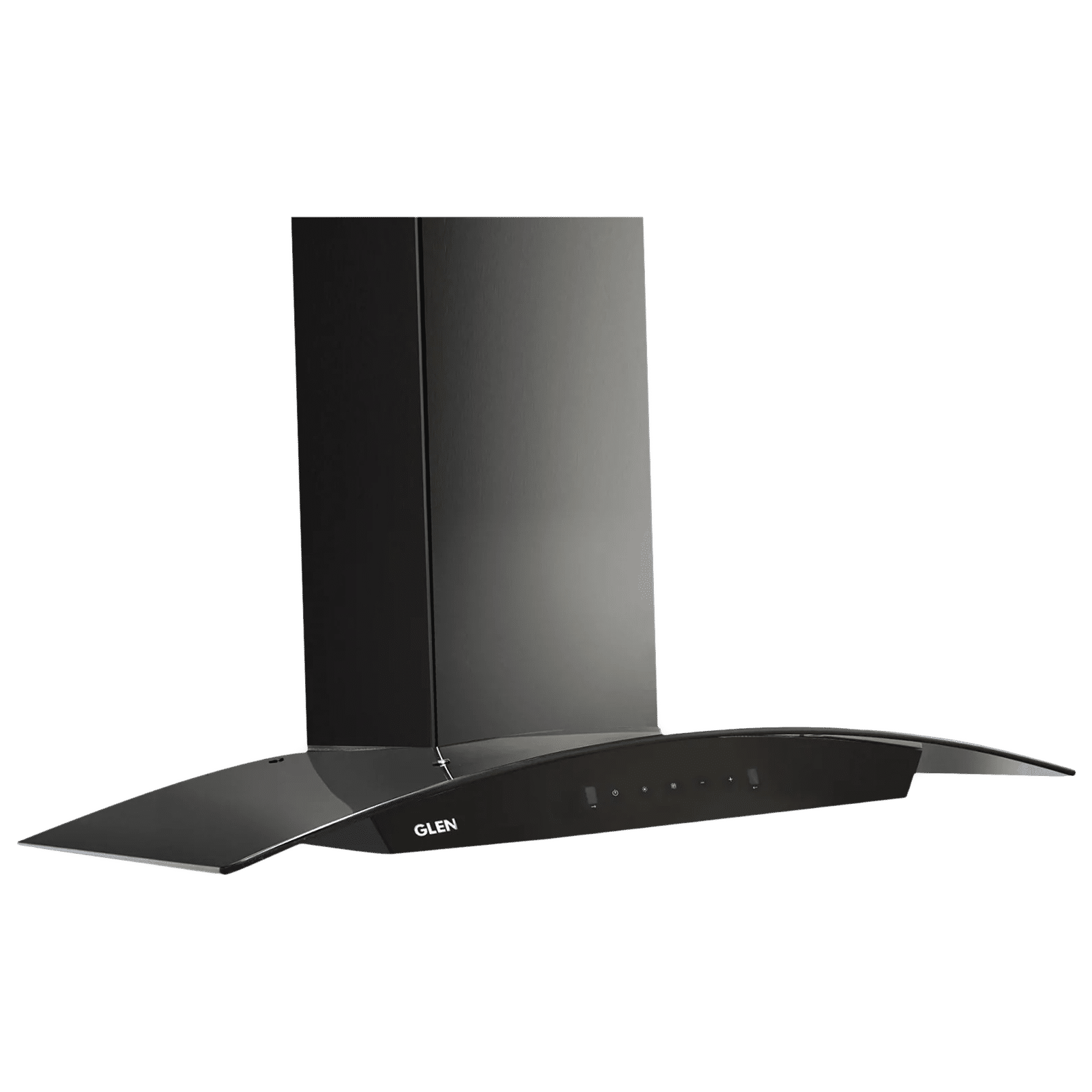 GLEN 6071 BL BLDC 90cm 1200m3/hr Ductless Auto Clean Wall Mounted Chimney with Touch Control Panel (Black)