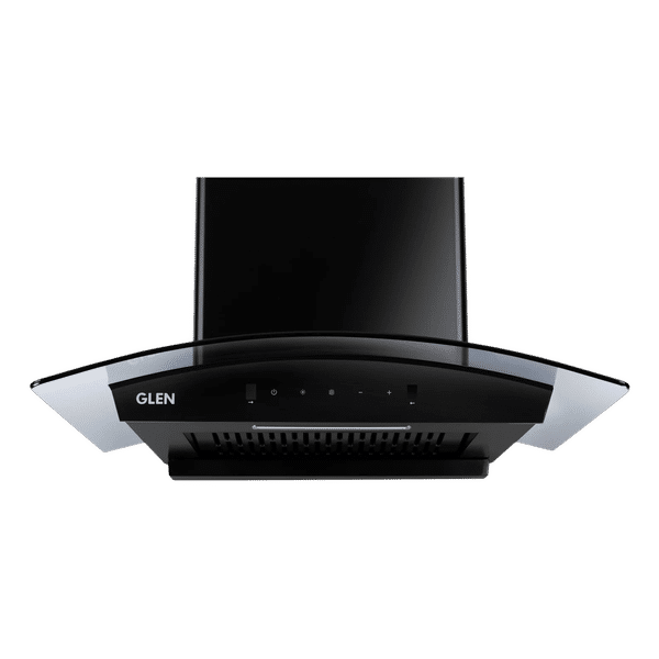 GLEN 6071 BL BLDC 60cm 1200m3/hr Ducted Auto Clean Wall Mounted Chimney with Touch Control Panel (Black)_1