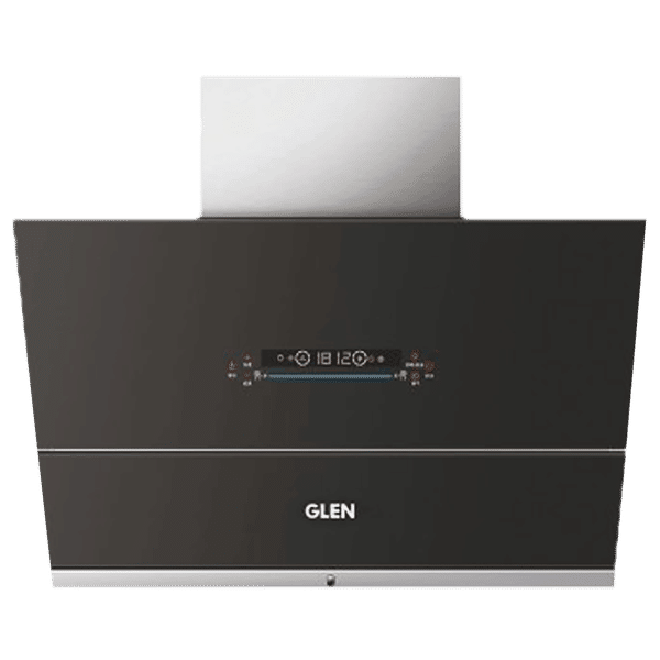 GLEN GL 6074 BL ACLN MS 60cm 1400m3/hr Ducted Auto Clean Wall Mounted Chimney with Touch Control Panel (Black)_1
