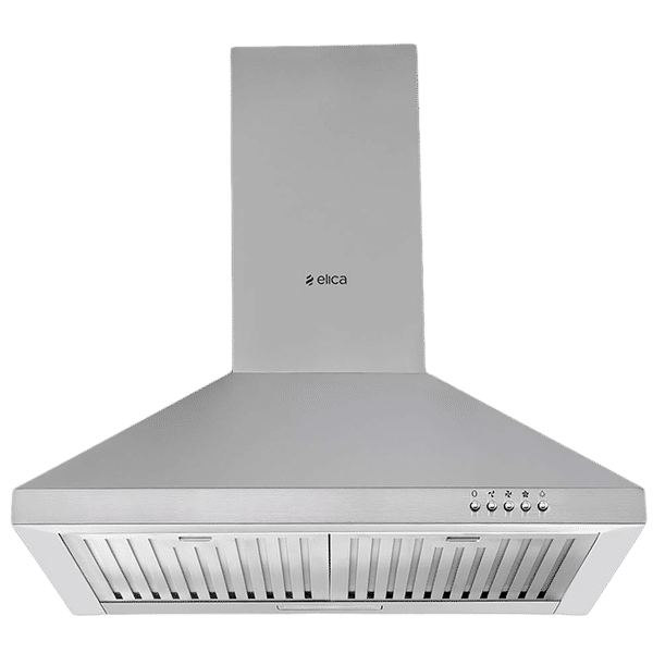 elica AH 260 BF SS 60cm 1100m3/hr Ducted Wall Mounted Chimney with Push Button Control (Silver)_1