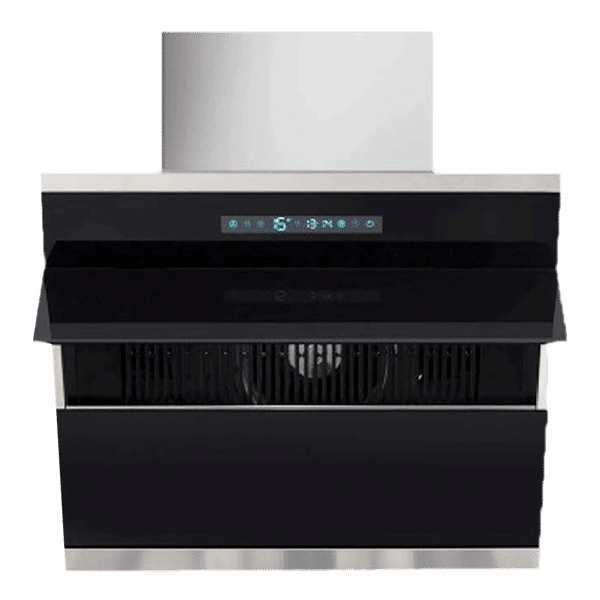 GLEN GL 6073 BL ACLN MS 75cm 1400m3/hr Ducted Auto Clean Wall Mounted Chimney with Touch Control Panel (Black)_1