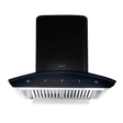 elica WD TBF HAC 60 MS NERO 60cm 1425m3/hr Ducted Auto Clean Wall Mounted Chimney with Touch Control Panel (Black)_1