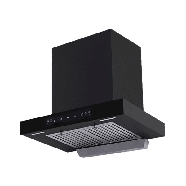 Kutchina Fascino 60cm 1250m3/hr Ducted Auto Clean Wall Mounted Chimney with Wave Sensor (Black)_1
