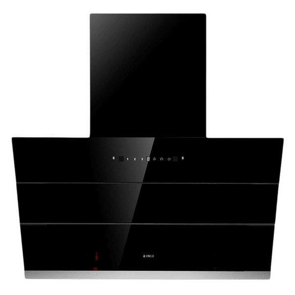 elica EFL S 901 HAC VMS 90cm 1100m3/hr Ductless Auto Clean Wall Mounted Chimney with Motion Sensing Technology (Black)_1