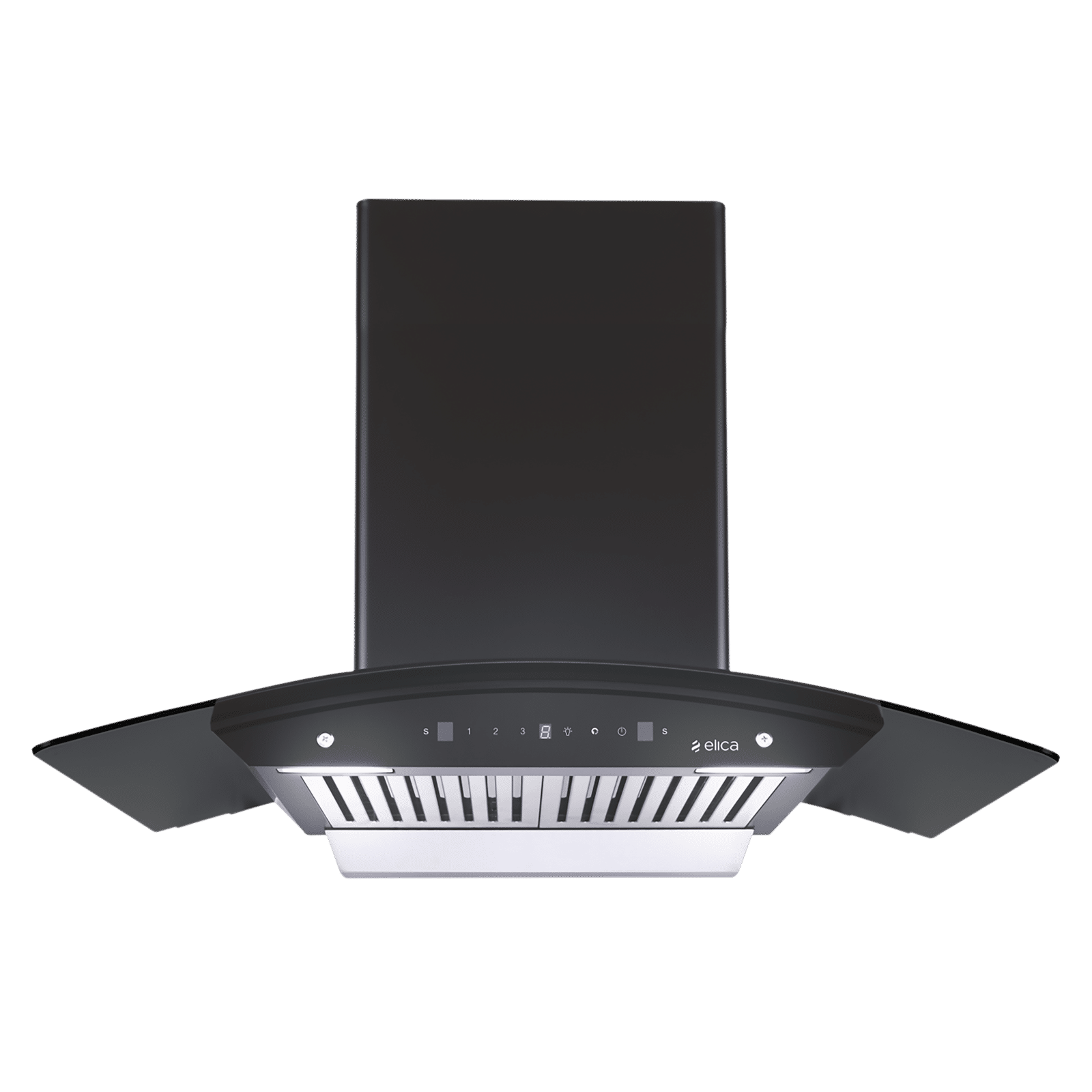 elica WDBF 906 HAC MS NERO 90cm 1200m3/hr Ducted Auto Clean Wall Mounted Chimney with Touch Control Panel (Matt Black)