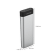 Croma 15600 mAh 45W Fast Charging Power Bank (1 Type C, 1 Micro USB & 1 Type A Ports, Aluminium Casing, Over Charge Protection, Silver)_2