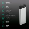 Croma 15600 mAh 45W Fast Charging Power Bank (1 Type C, 1 Micro USB & 1 Type A Ports, Aluminium Casing, Over Charge Protection, Silver)_3
