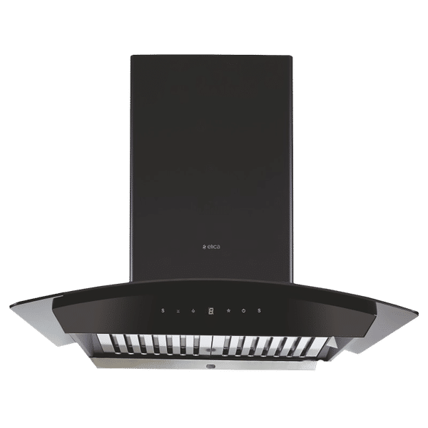 elica WDAT HAC 75 MS NERO 75cm 1200m3/hr Ductless Auto Clean Wall Mounted Chimney with Touch Control Panel (Matt Black)_1
