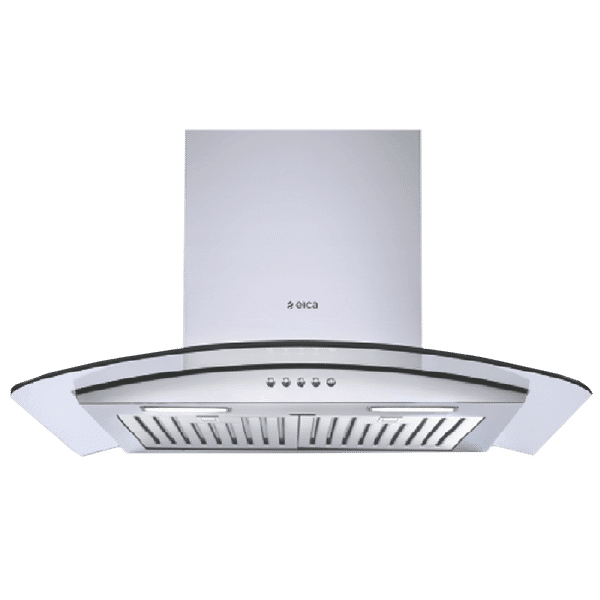 elica GLACE TF ETB Plus LTW 60 PB LED 60cm 1220m3/hr Ducted Wall Mounted Chimney with Push Button Control (Silver)_1