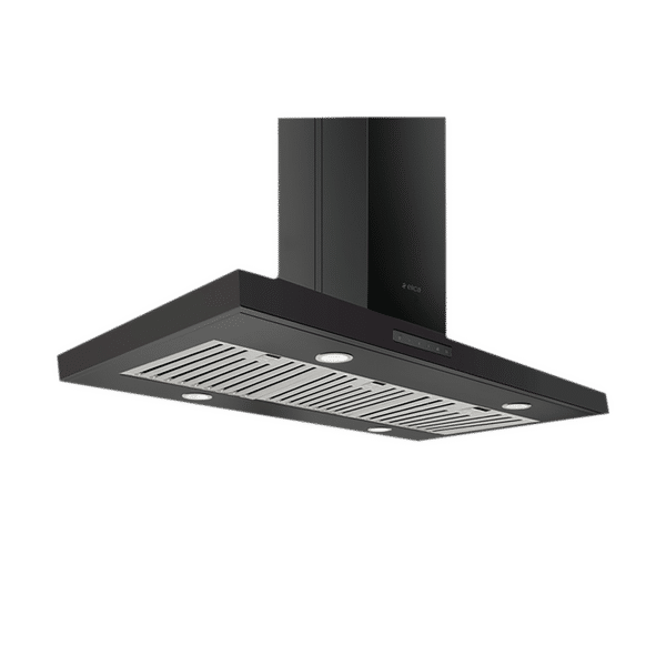 elica SPOT TRIM ISLAND ETB PLUS LTW 90 N 90cm 1220m3/hr Ducted Ceiling Mounted Chimney with Touch Control (Black)_1