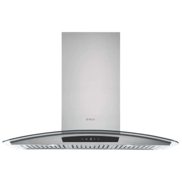 elica GLACE TRIM ETB PLUS LTW 903 TC3V 90cm 1220m3/hr Ductless Wall Mounted Chimney with Touch Control Panel (Steel)_1