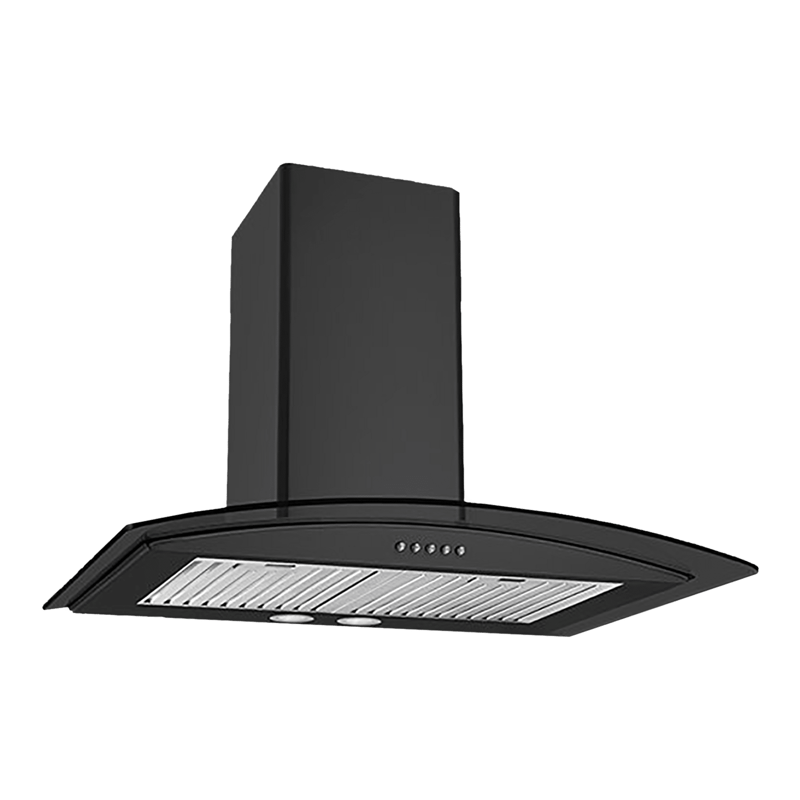 KAFF FLO LX BF 60cm 1000m3/hr Ducted Wall Mounted Chimney with Soft Push Button Control (Black)