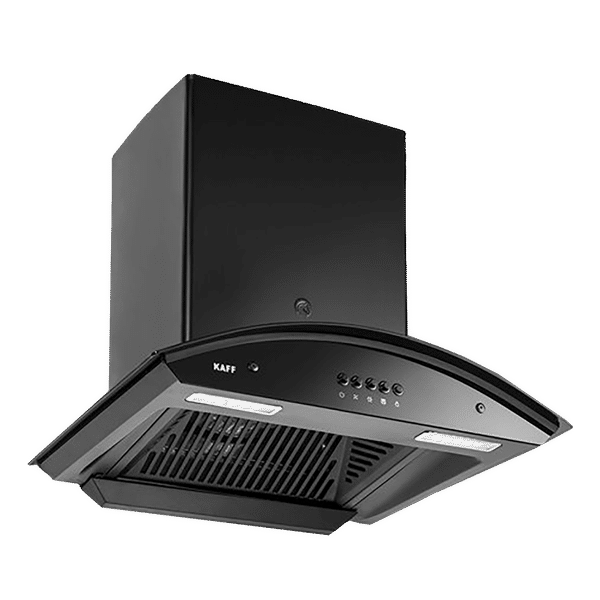 KAFF MARINA DHC 60cm 1080m3/hr Ducted Auto Clean Wall Mounted Chimney with Soft Push Control (Black)_1