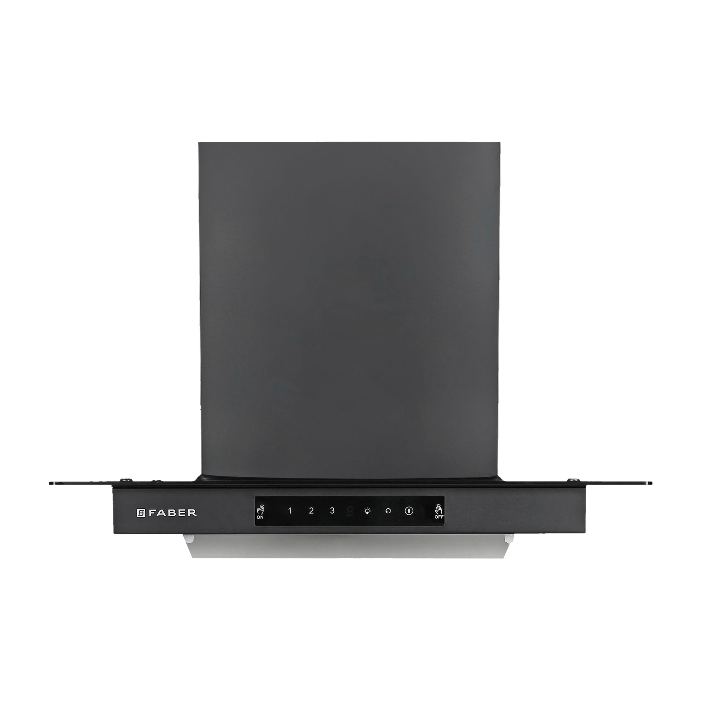 FABER Mercury Pro HC SC FL BK 60cm 1200m3/hr Ducted Auto Clean Wall Mounted Chimney with Touch Control Panel (Black)